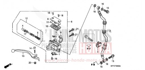 FR. BRAKE MASTER CYLINDER CBR125RS6 de 2006